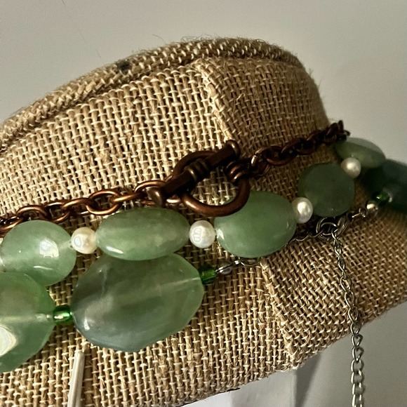 Sea Glass, Jade & Natural Stone Necklace Bundle - Picture 7 of 7